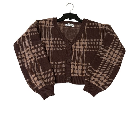 Hollister Brown Cardigan Sweater with Classic Design - Picture 3 of 5